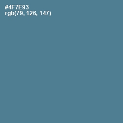 #4F7E93 - Wedgewood Color Image