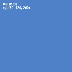 #4F81C8 - Havelock Blue Color Image