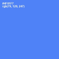 #4F81F7 - Cornflower Blue Color Image