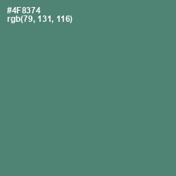 #4F8374 - Viridian Color Image