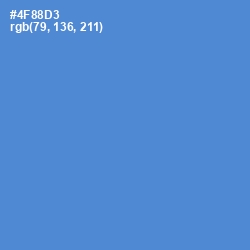 #4F88D3 - Havelock Blue Color Image