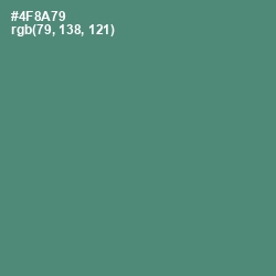 #4F8A79 - Viridian Color Image