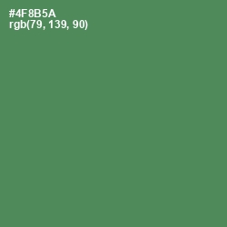 #4F8B5A - Hippie Green Color Image