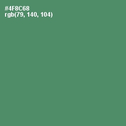 #4F8C68 - Viridian Color Image