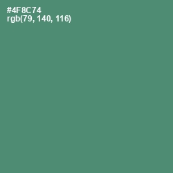#4F8C74 - Viridian Color Image