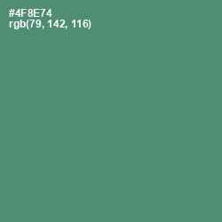 #4F8E74 - Viridian Color Image