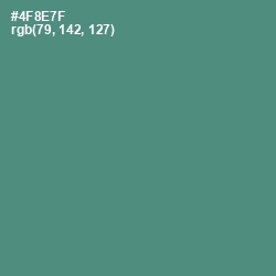 #4F8E7F - Viridian Color Image