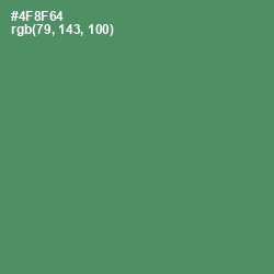 #4F8F64 - Viridian Color Image