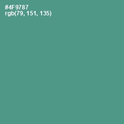 #4F9787 - Smalt Blue Color Image