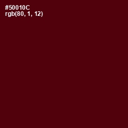 #50010C - Mahogany Color Image
