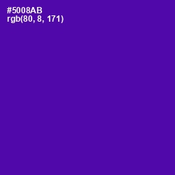 #5008AB - Purple Color Image