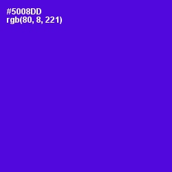 #5008DD - Purple Heart Color Image