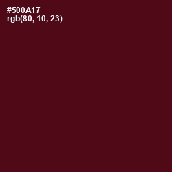 #500A17 - Maroon Oak Color Image