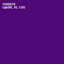 #500A78 - Honey Flower Color Image