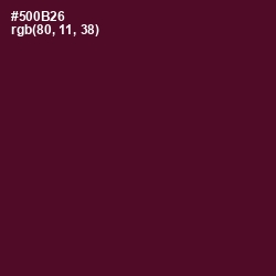 #500B26 - Bordeaux Color Image