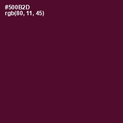 #500B2D - Bordeaux Color Image