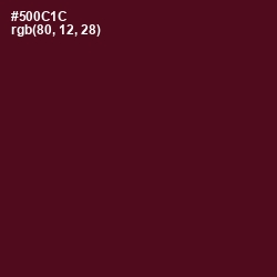 #500C1C - Maroon Oak Color Image