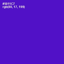 #5011C7 - Purple Heart Color Image