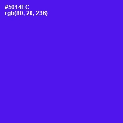 #5014EC - Purple Heart Color Image