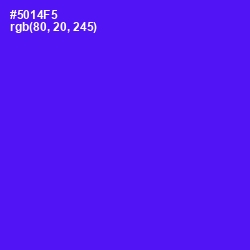 #5014F5 - Purple Heart Color Image