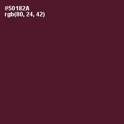 #50182A - Wine Berry Color Image