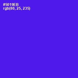 #5019EB - Purple Heart Color Image