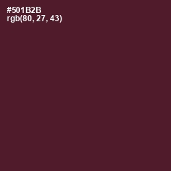 #501B2B - Wine Berry Color Image