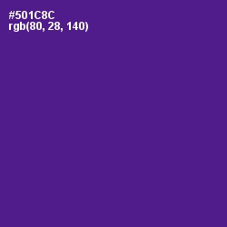 #501C8C - Pigment Indigo Color Image