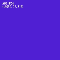 #501FD4 - Purple Heart Color Image