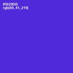 #5029DB - Purple Heart Color Image