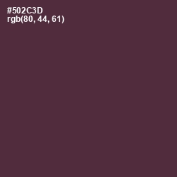 #502C3D - Woody Brown Color Image