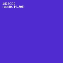 #502CD0 - Purple Heart Color Image