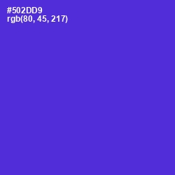 #502DD9 - Purple Heart Color Image