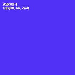 #5030F4 - Purple Heart Color Image