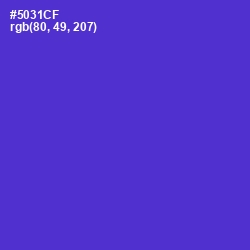 #5031CF - Purple Heart Color Image