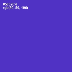 #5032C4 - Purple Heart Color Image