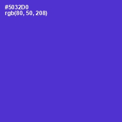 #5032D0 - Purple Heart Color Image