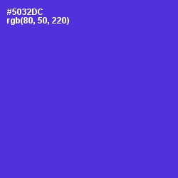 #5032DC - Purple Heart Color Image