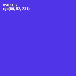 #5034E7 - Purple Heart Color Image