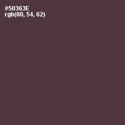 #50363E - Congo Brown Color Image