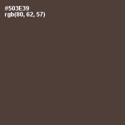 #503E39 - Congo Brown Color Image