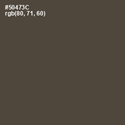 #50473C - Judge Gray Color Image