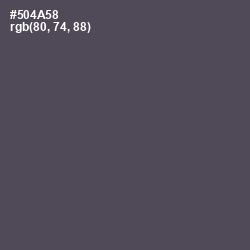 #504A58 - Mortar Color Image