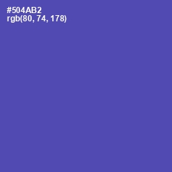 #504AB2 - Blue Violet Color Image
