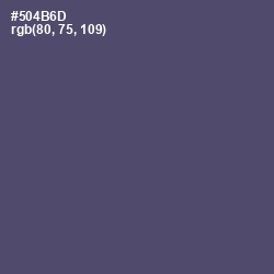 #504B6D - Mulled Wine Color Image