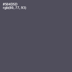 #504D5D - Mortar Color Image