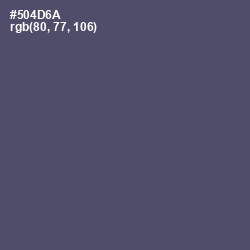 #504D6A - Mulled Wine Color Image