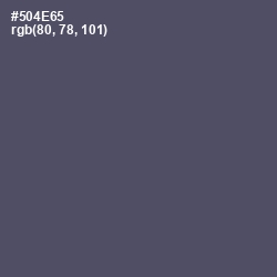 #504E65 - Mulled Wine Color Image