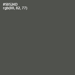 #50524D - Fuscous Gray Color Image