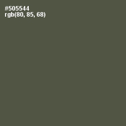 #505544 - Fuscous Gray Color Image